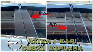 OPEL ASTRA J DOOR PILLAR PIANO BLACK (glossy black) COATING