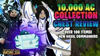 AQW 10,000 AC PIRATE COLLECTION CHEST REVIEW! NEW TLAPD GEAR