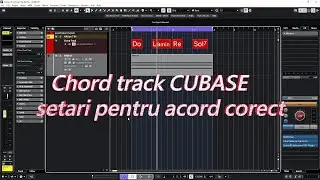 Setari corecte in chord track cubase