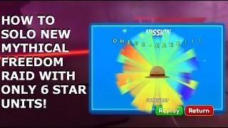ROBLOX ASTD | HOW TO SOLO MYTHICAL FREEDOM RAID WITH ONLY 6 STARS!!