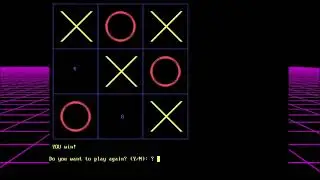 Tic-Tac-Toe in QBASIC * Short play session * QB64 * FreeBASIC