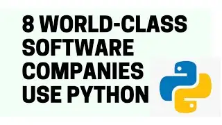 8 world class software companies use Python 😍🔥🔥