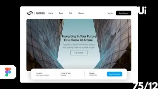 🏡 Future Property Website UI Design in Figma | Day 12 of 75 Hard Challenge 🔥