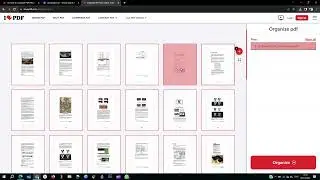 How to Organize PDF Pages Using 'I love PDF.com.