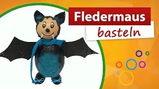 ♥ Fledermaus basteln ♥ Bastidee für den Kindergeburtstag - trendmarkt24