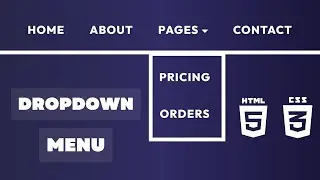 Learn How To Make Dropdown Menu Using HTML CSS | Simple Dropdown Menu