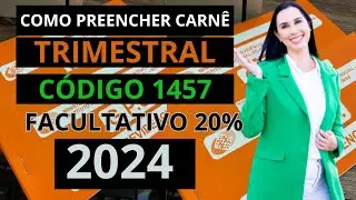 Como preencher carnê pagamento trimestral INSS plano facultativo normal 20% código 1457