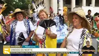 Carnaval | Previa del desfile de escuelas de samba por la avenida 18 de Julio, en Montevideo