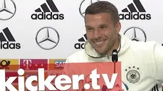 Podolski sorgt für Lacher in DFB-PK - kicker.tv