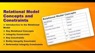 Relational Model Concepts and Constraints