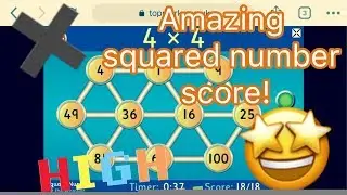 We play Hit the Button! | Amazing HIGH SCORE! | SQUARED NUMBERS  EDITION
