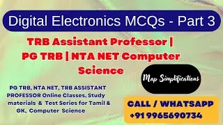 Digital Electronics MCQ - Part 3 | TN TRB Assistant Professor | PG TRB  | NTA NET | Computer Science