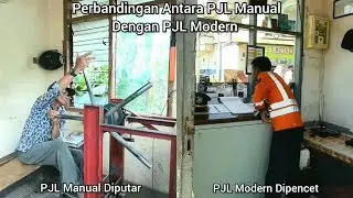 Beginilah Cara Menutup Palang Pintu Kereta Api PJL Manual Dan PJL Modern.