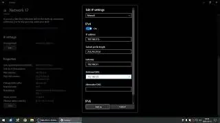 How To: Change IP settings to manual DHCP on Windows 10 when 
