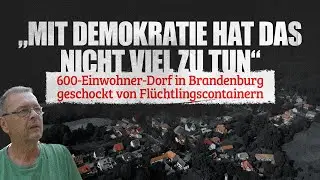 Flüchtlingscontainer in Brandenburg: 600-Einwohner-Dorf geschockt