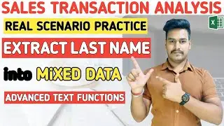 How to Extract Last Name from Mixed Data in Excel | Advanced Text Functions for Data Analysis