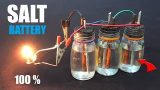 Billions of people don't know this! DIY 12V battery from PVC pipe and SALT Easy to do at home