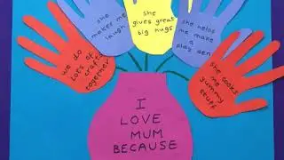 Mothers Day craft with Glitter Dots