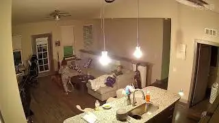Kids using tennis rackets in the house 🤦🏼‍♀️