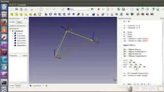 Videoblog 11: Cinemática directa de un brazo robot de 2 GDL en Freecad y Pyooml