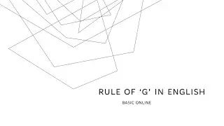 Rule of 'G' in English Language| Live Stream Announcement