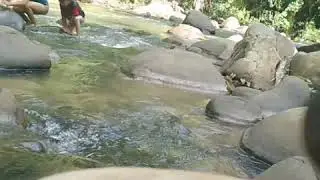 Santai mandi bersama family, sungai ulu senagang..