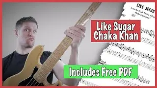 Like Sugar Chaka Khan Bass Cover With Tab, Great Bass Lines