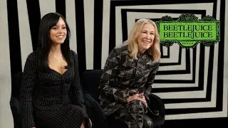 UNHINGED JENNA ORTEGA and CATHERINE O'HARA Interview!