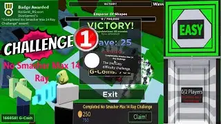 Geometry Defense SOLO🎯Challenge#1 (No Smasher Max 14 Ray)