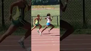 U16 women 200m final, Arianna Buckland 25.54 Lashee Jones 26.14 Siena Barbini 26.31 july 7 2024.