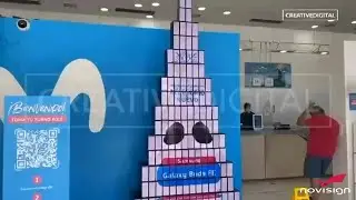 164 Samsung Galaxy S3 Cellphone Christmas Tree Video Wall - Powered by NoviSign!