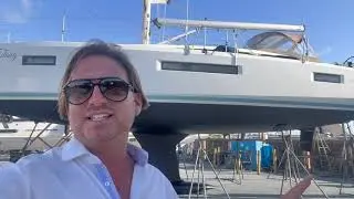 2020 Jeanneau 410 Sun Odyssey Sailboat Hull Design & New Bottom Paint Video By: Ian Van Tuyl