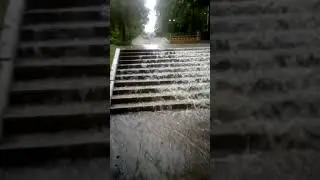 В Мелитополе образовался незапланированный водопад