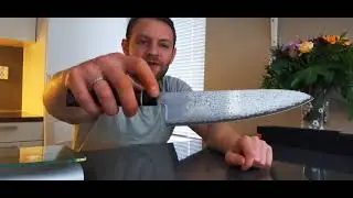 Review of Suncraft Senzo Black Chef 210mm and Suncraft Senzo Twisted Octagon Sashimi 210mm