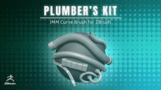 Plumbers Kit - Tubes, Pipes and Hoses IMM Brush for ZBrush 2022