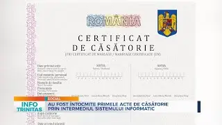 Au fost întocmite primele acte de căsătorie prin intermediul Sistemului informatic