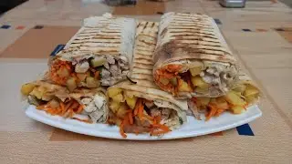 Шаурма по домашнему🌮#хозяйничаемвместе #dom #шаурма