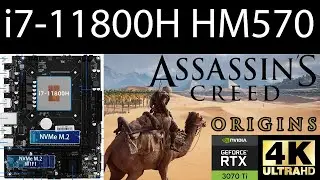 Assassin's Creed: Origins 4K Ultra RTX 3070TI intel i7-11800H 4.6 GHz HM570 chinese motherboard