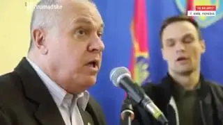 Киев 10 марта,2017 В Доме Офицеров драка из за колорадських ленточек