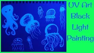 UV Art Black Light Painting [TIMELAPSE]