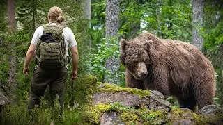 Camping With Wild Brown Bears of Finland
