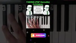 Fading (Friday Night Funkin - Vs Garcello MOD) - Easy piano TUTORIAL 