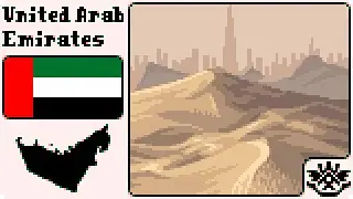 United Arab Emirates | Pixel Art Timelapse | ArmyFrog