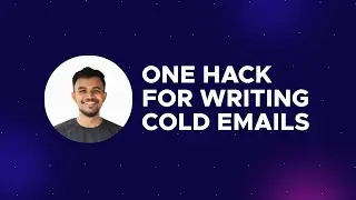 One hack for writing cold emails | Fueler