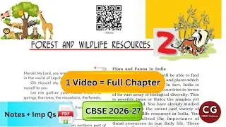 Forest and Wildlife Resources (Class 10 CBSE): Master it in ONE SHOT with NCERT!