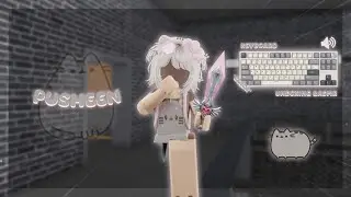 Playing MM2 as PUSHEEN *Keyboard ASMR* || ROYALKLUDGE COLLAB