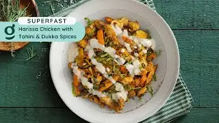 A Superfast Recipe: Harissa Chicken with Tahini & Dukka Spices 🐔