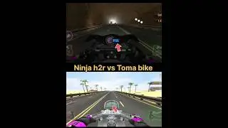 kawasaki ninja h2r vs toma bike ||test top speed||#dance #bike
