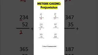 METODE GASING: PENJUMLAHAN #matematika #matematikasma #matematikasmp #matematikamudah #maths
