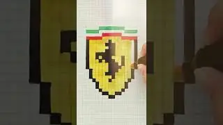 Logo de FERRARI en PIXEL ART | Tutorial 